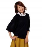 レイヤード風ドルマンニット