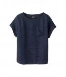 80s シルクTシャツトップ