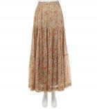 LUREX FLORAL SILK スカート