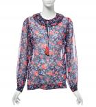 LUREX FLORAL SILK ブラウス