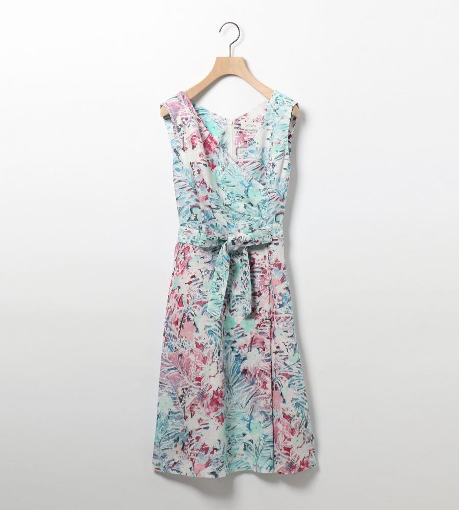 ビンダウォーターフラワーワンピース