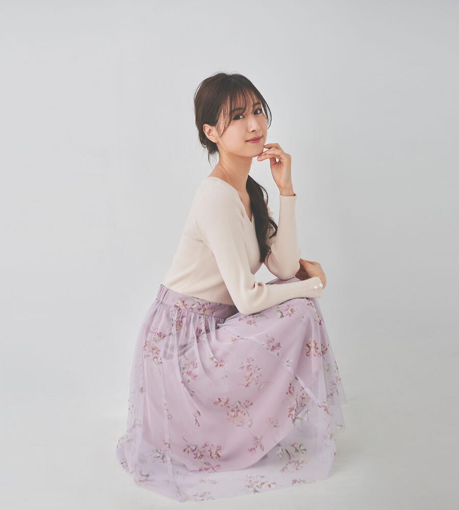 チュールプリントドッキングワンピース ワンピース ドレス Laisse Passe レッセパッセ ルック公式ファッションブランド通販サイト Look E Shop