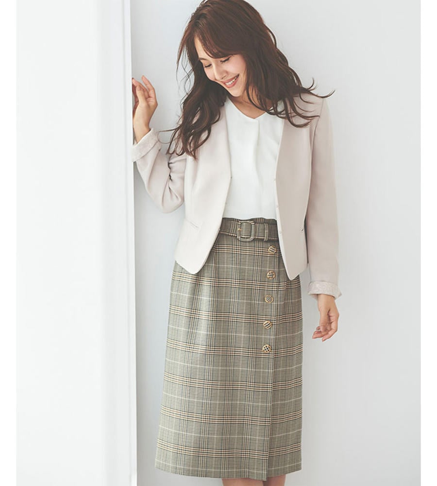 T Rチェックタイトスカート スカート Laisse Passe レッセパッセ ルック公式ファッションブランド通販サイト Look E Shop