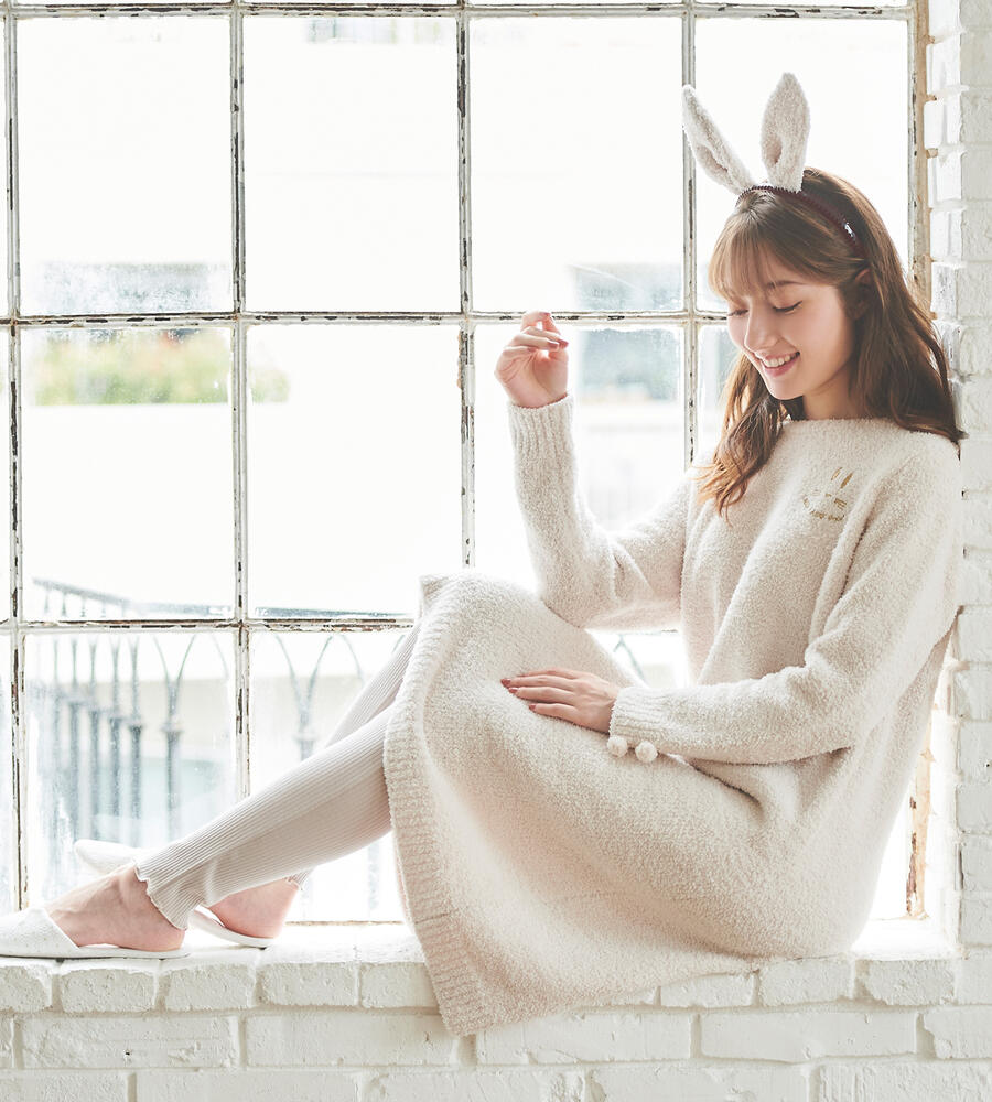 Rabbit もこもこワンピース ワンピース ドレス Laisse Passe レッセパッセ ルック公式ファッションブランド通販サイト Look E Shop