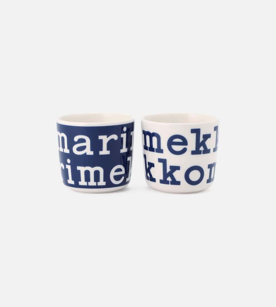日本限定】Marimekko Logo コーヒーカップセット(ハンドルなし) 200ml