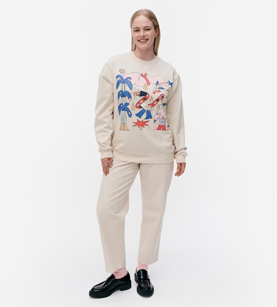 マリメッコ　marimekko スウェット　トレーナー 24SS】マリメッコ/Loisto Piirto Unikko Placement スウェット