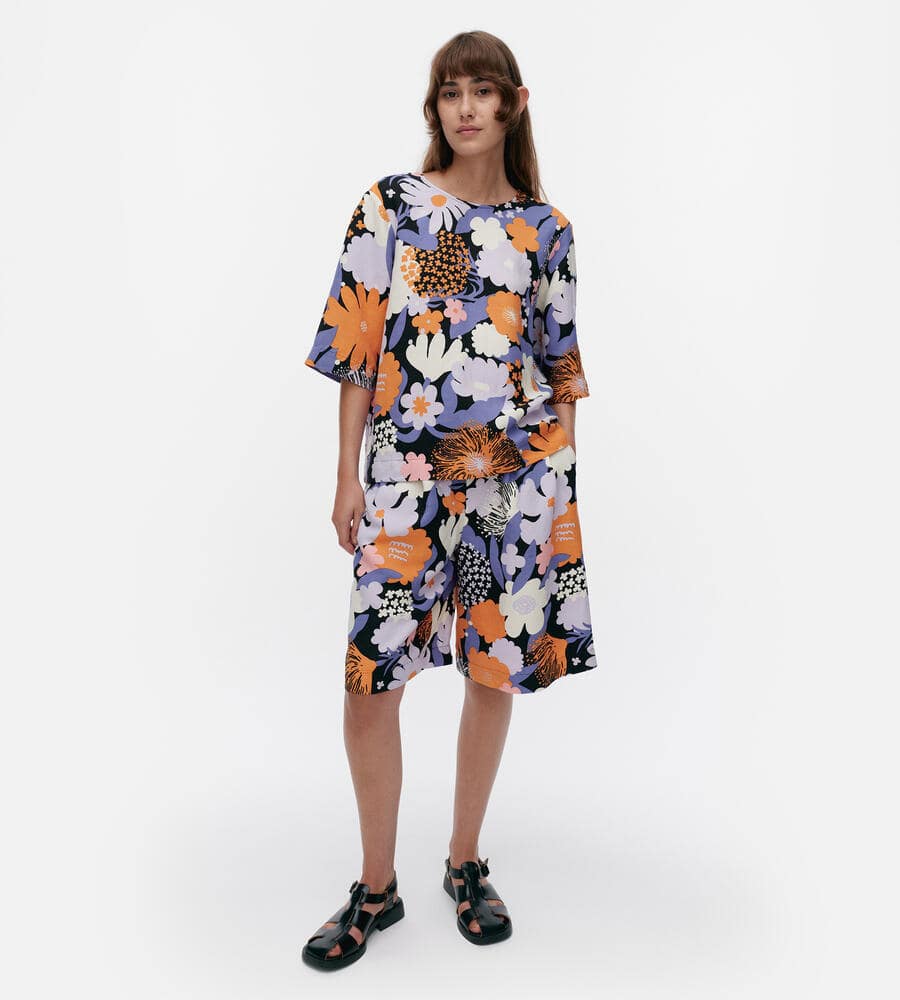 marimekko／マリメッコ　Salvain Attika 長袖ブラウス marimekko／マリメッコSalvain Attika 長袖ブラウス