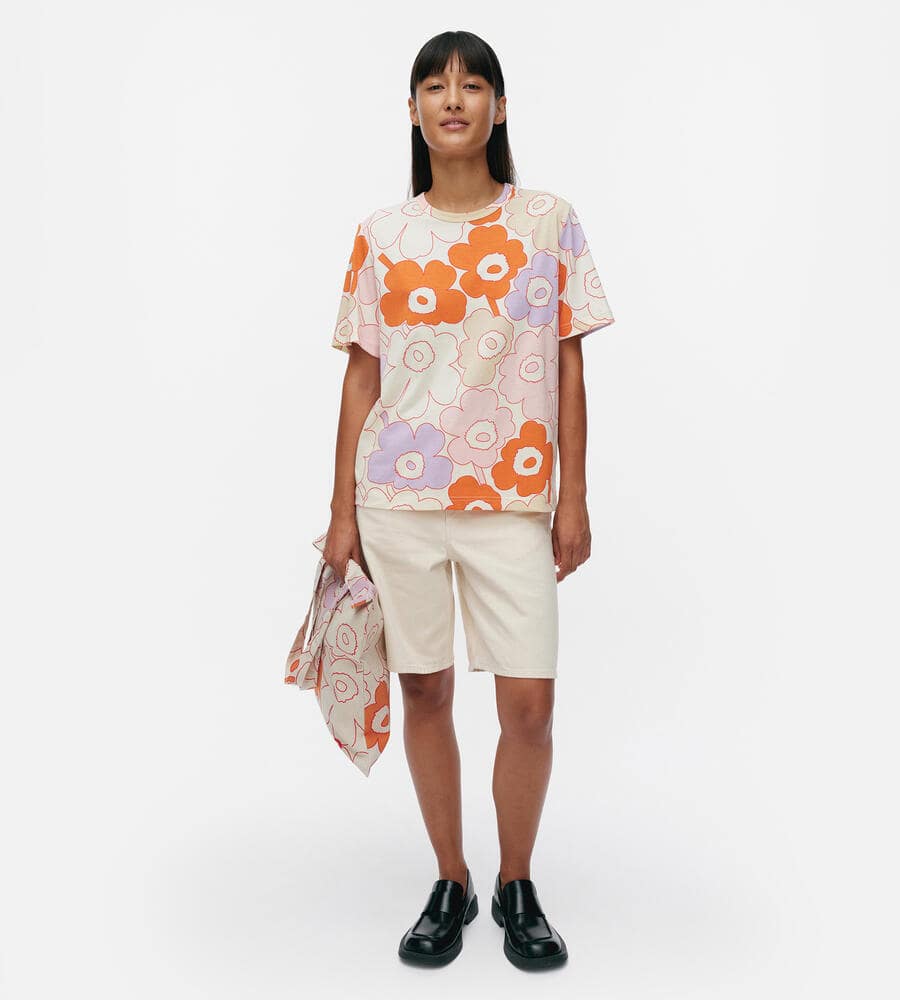 【マリメッコ】2025年　Marimekko Erna Unikko Tシャツ Marimekko｜【アジア限定】Erna Piirto Unikko Tシャツ