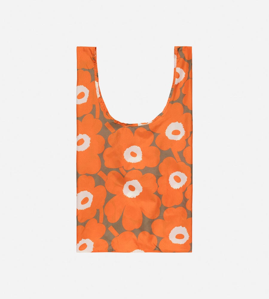 【新品】マリメッコ　Unikko レインポンチョ　ブラック ×ダークオレンジ 品質が 新品】マリメッコ Unikko ×ダークオレンジ ブラック