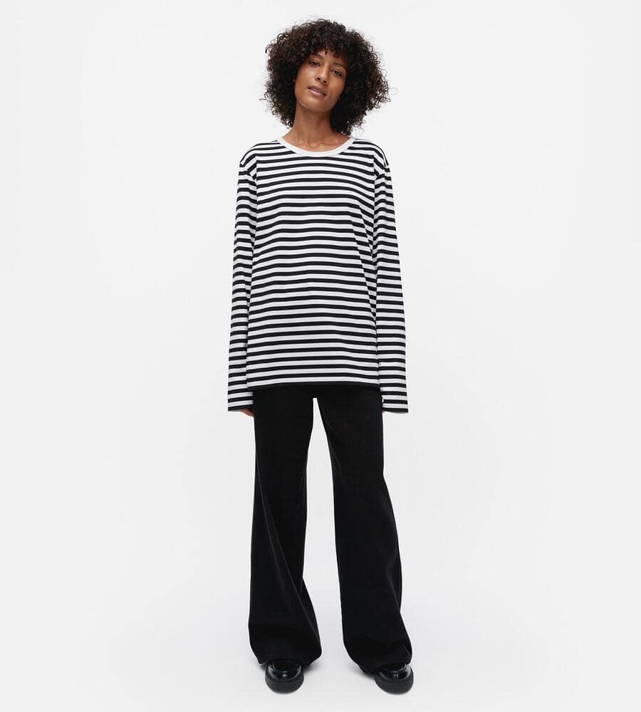 【新品】 marimekko タサライタ カットソー L 定価17,600円 Tasaraita Unisex カットソー｜ブラウス・シャツ｜Marimekko