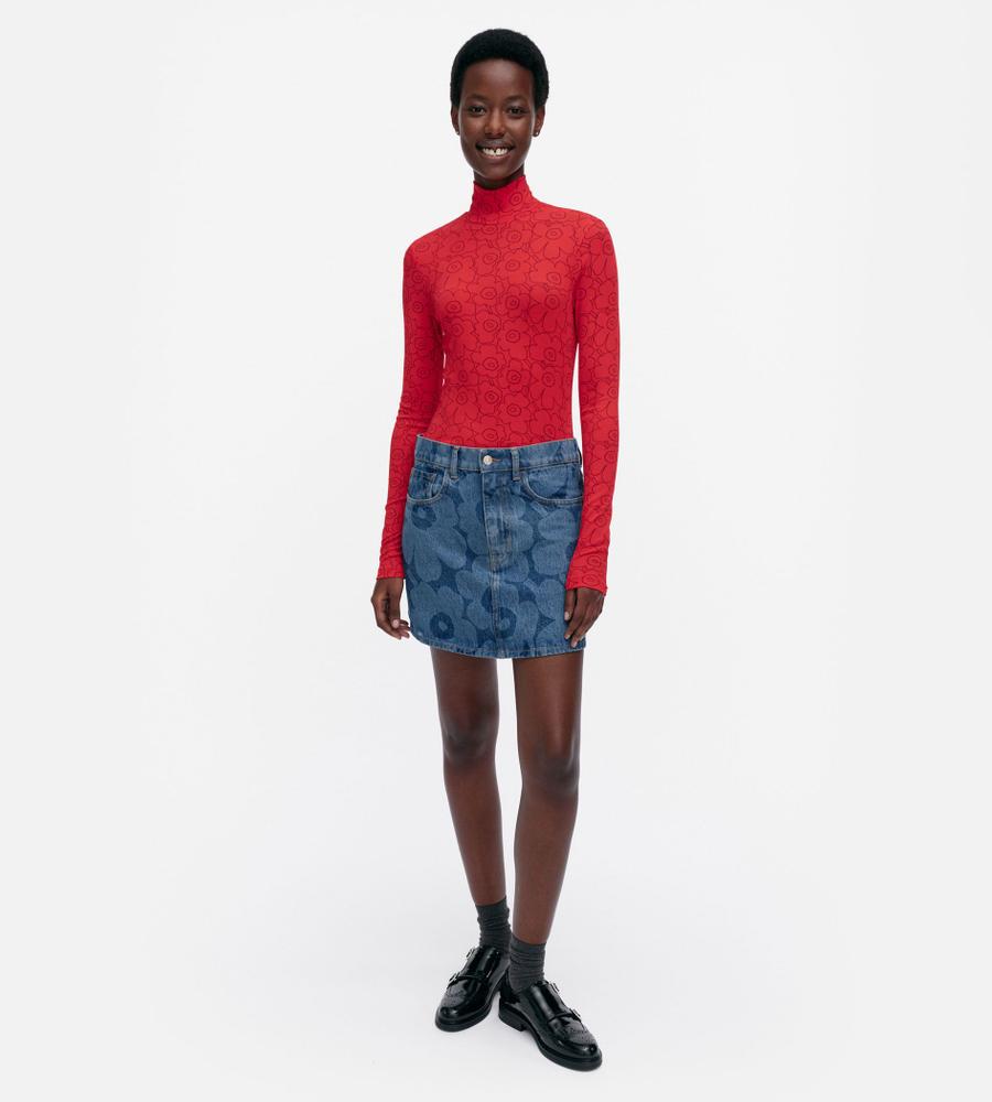 marimekko デニムスカート marimekko - Maridenim Suoritus Uni skirt マリメッコ デニム