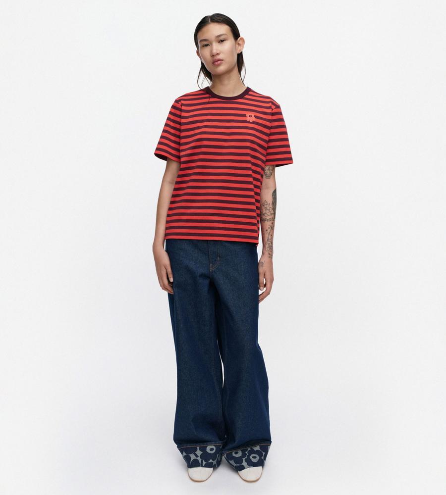 Tasaraita Unikko Tシャツ｜ブラウス・シャツ｜Marimekko(マリメッコ