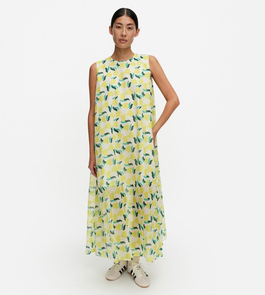 marimekko 刺繍ワンピース 新品 コットン M イエロー Sh Piirroot Lemmitty ワンピース｜ウェア｜Marimekko(マリメッコ