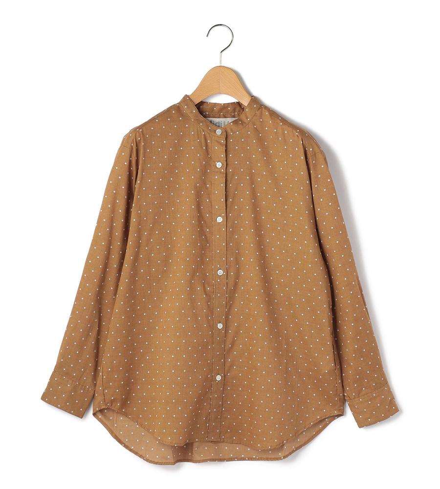 MidiUmi】ドットバンドカラーシャツ｜ブラウス｜e-Look+Plus(イー