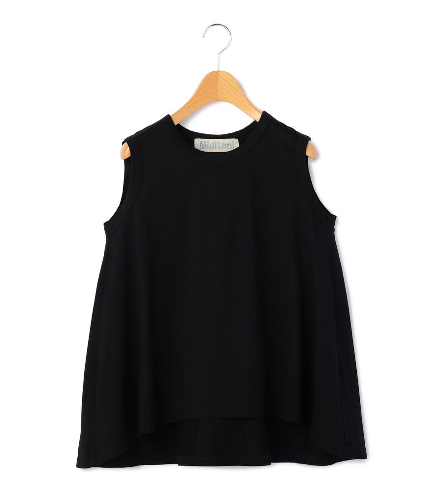 新品　試着のみ　バイカラーフレア　タンクトップ　ブラック Mサイズ MidiUmi】フレアータンクトップ｜MidiUmi｜e-Look+Plus(イールック