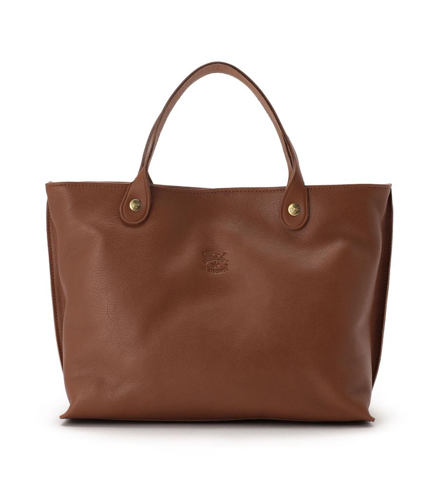 現行品◎ 未使用◎ イルビゾンテ ハンドバッグ トートバッグ ブラウン レザー IL BISONTE - 新品 イルビゾンテ 本革 レザー バッグ トート