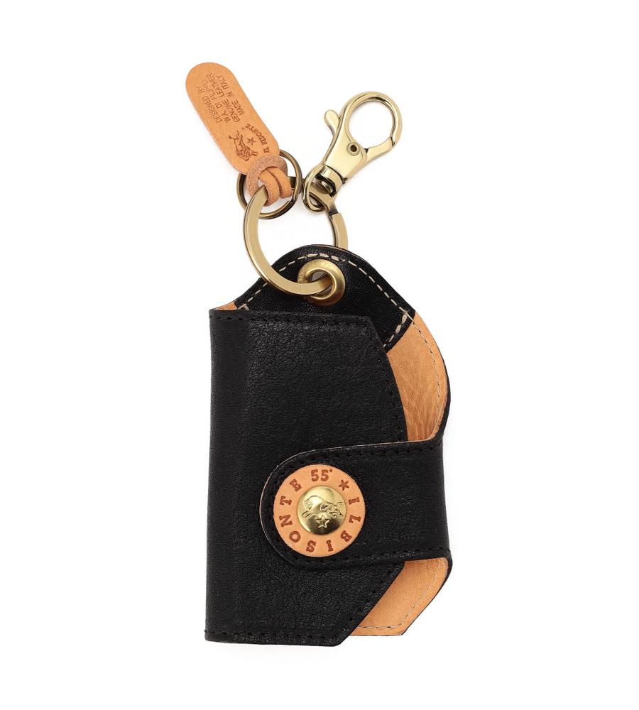 新品 イルビゾンテ 本革 キーケース キーホルダー 6連 ブラック 黒 IL BISONTE イルビゾンテ キーケース 6連 キーリング付き