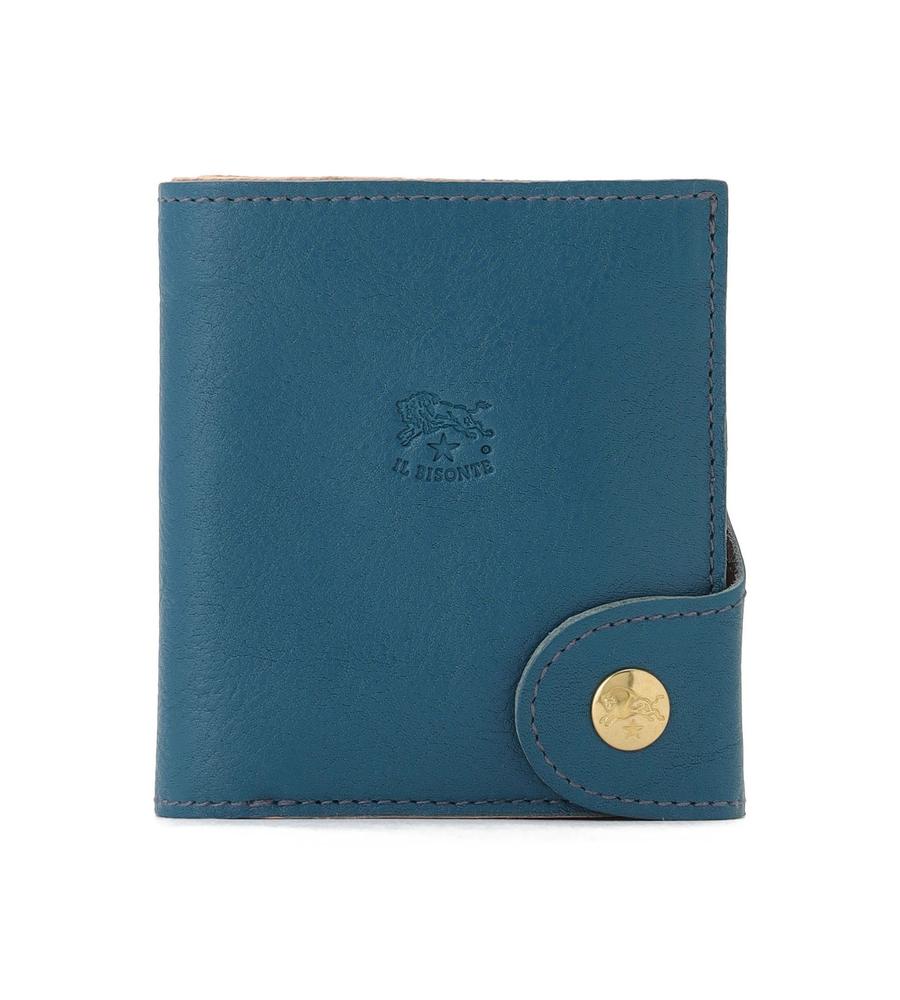 超美品　イルビゾンテ ミニ財布　ブルー ウォレット｜ミニ財布｜IL BISONTE(イルビゾンテ)｜ルック公式