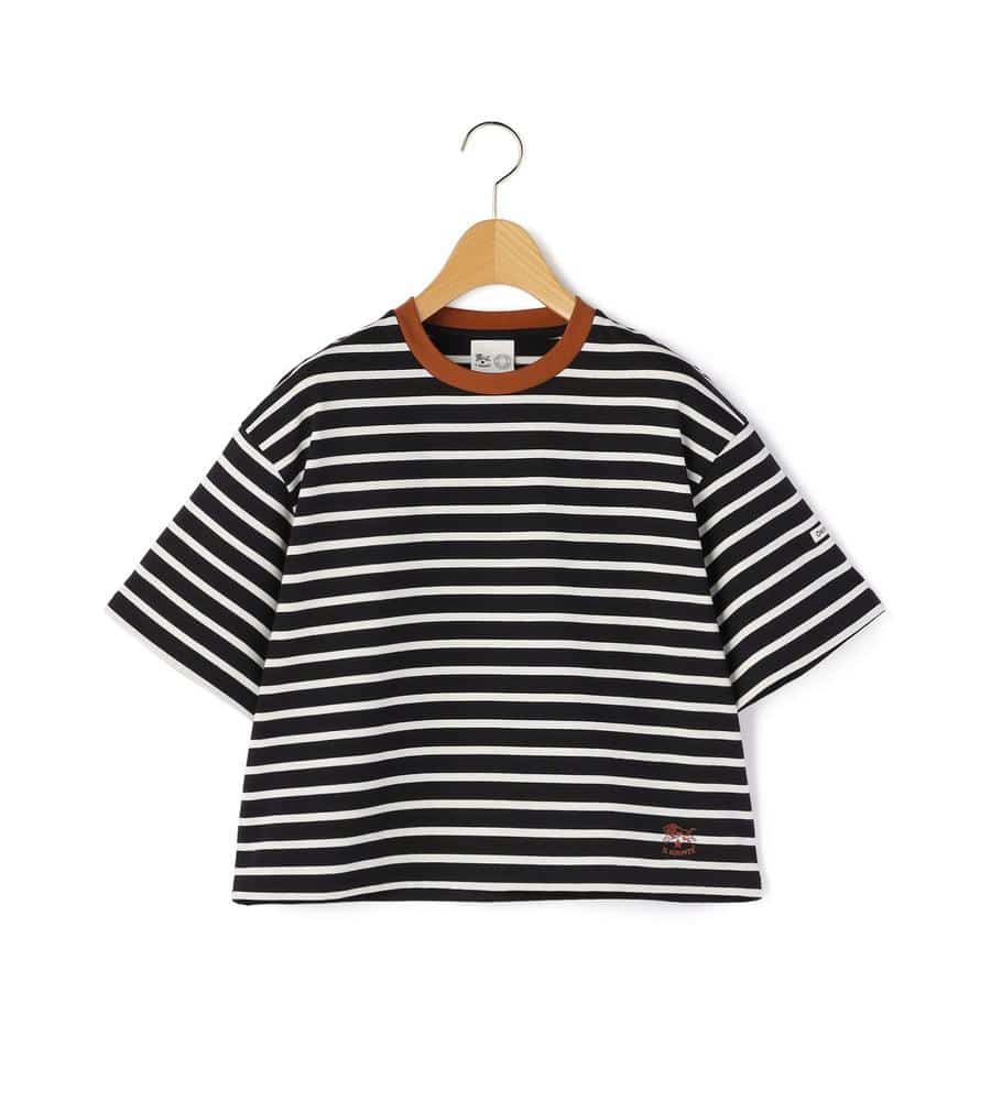 IL BISONTE ORCIVAL コラボ ショート丈 ボーダーTシャツ IL BISONTE × ORCIVAL ショート丈Tシャツ｜ブレスレット・アクセサリー