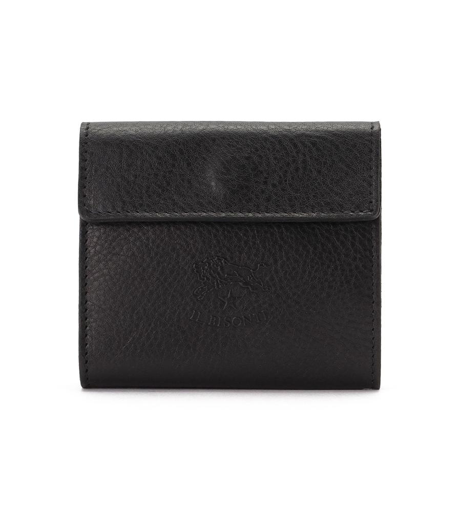 【正規品】イルビゾンテ　ミニ財布(ブラック) ウォレット｜ミニ財布｜IL BISONTE(イルビゾンテ)｜ルック公式