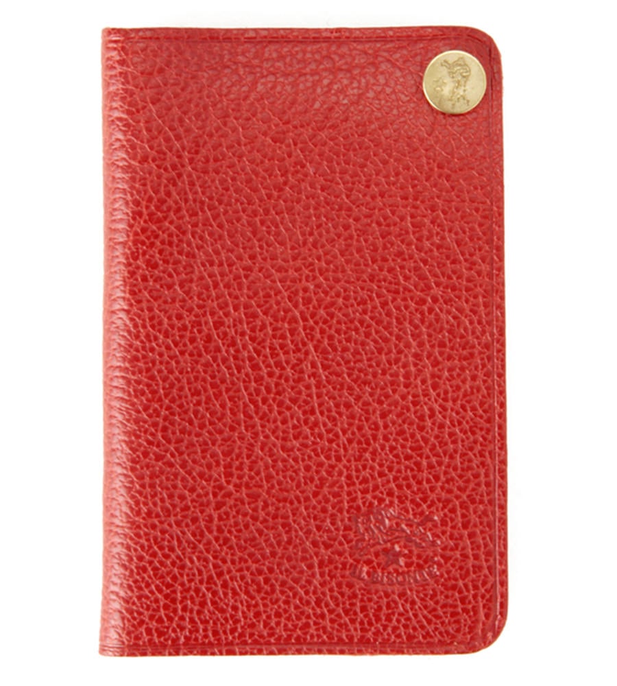 【新品・未使用】IL BISONTE 名刺入れ レッド IL BISONTE - 牛革名刺入れ【正規取扱品】 - Sheth Online Store