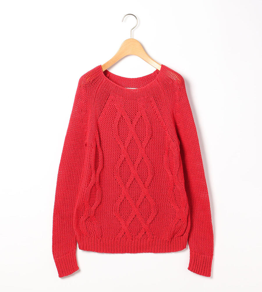 コットンケーブルニット ニット Scapa スキャパ ルック公式ファッションブランド通販サイト Look E Shop