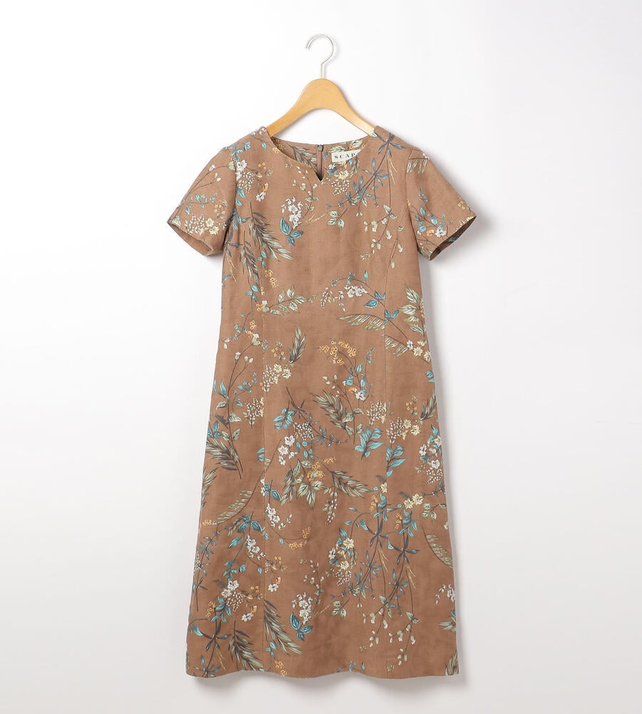 ジャガードフラワーワンピース ドレス Scapa スキャパ ルック公式ファッションブランド通販サイト Look E Shop