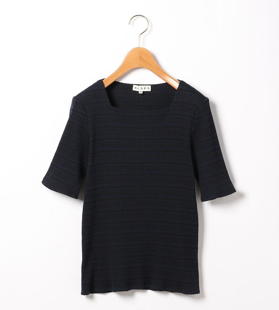 ランダムシャドーリブカットソー カットソー Scapa スキャパ ルック公式ファッションブランド通販サイト Look E Shop
