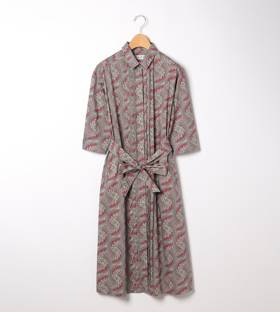 リバティプリントレトロペーズリーワンピース 手洗い可 Scapa スキャパ ルック公式ファッションブランド通販サイト Look E Shop