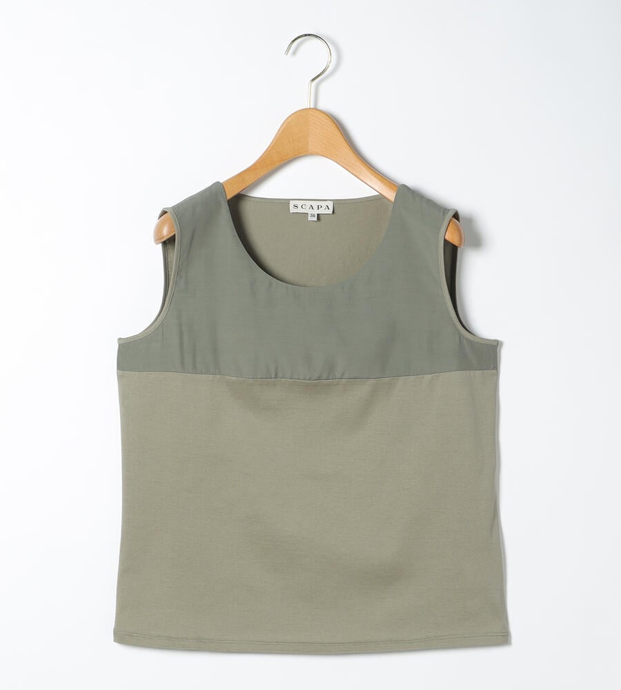 シルケットテンジクノースリーブカットソー｜カットソー｜SCAPA