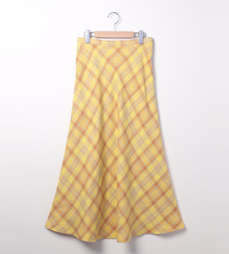 WEB限定】リネンマギーチェックスカート｜SCAPA｜POPUP(ポップアップ  