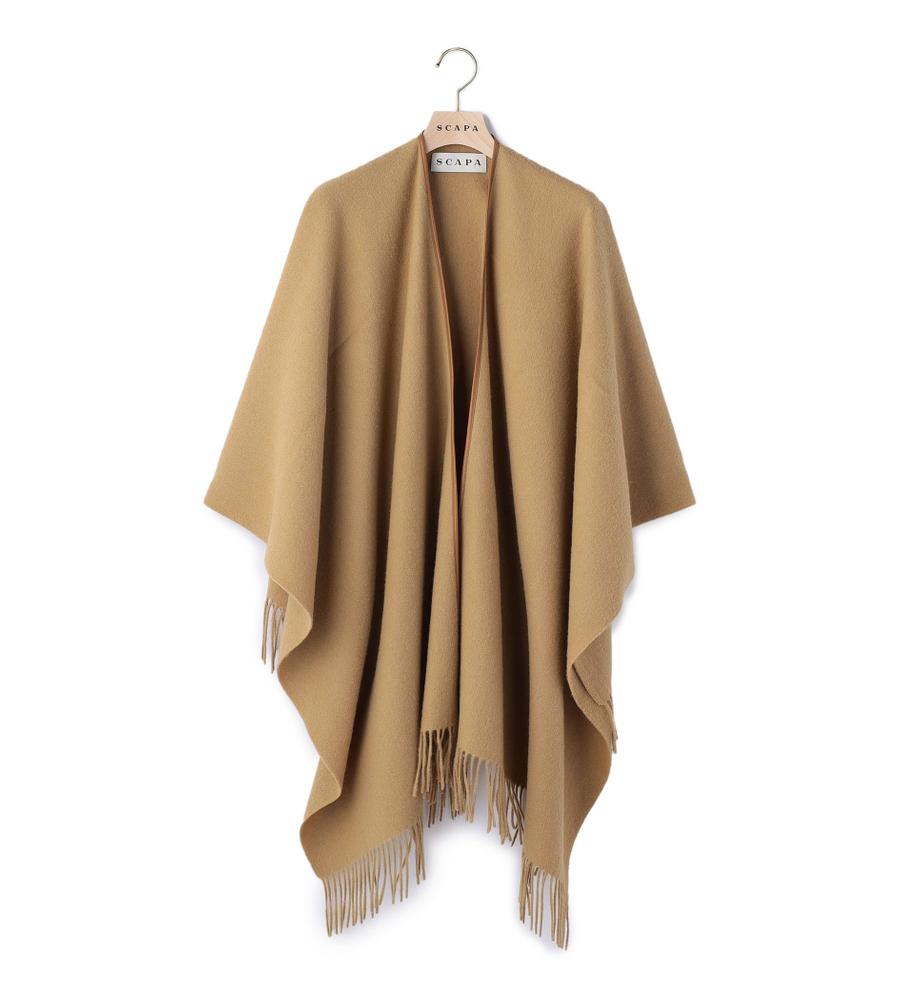 ウールポンチョ｜ストール｜SCAPA Lサイズ(スキャパエルサイズ