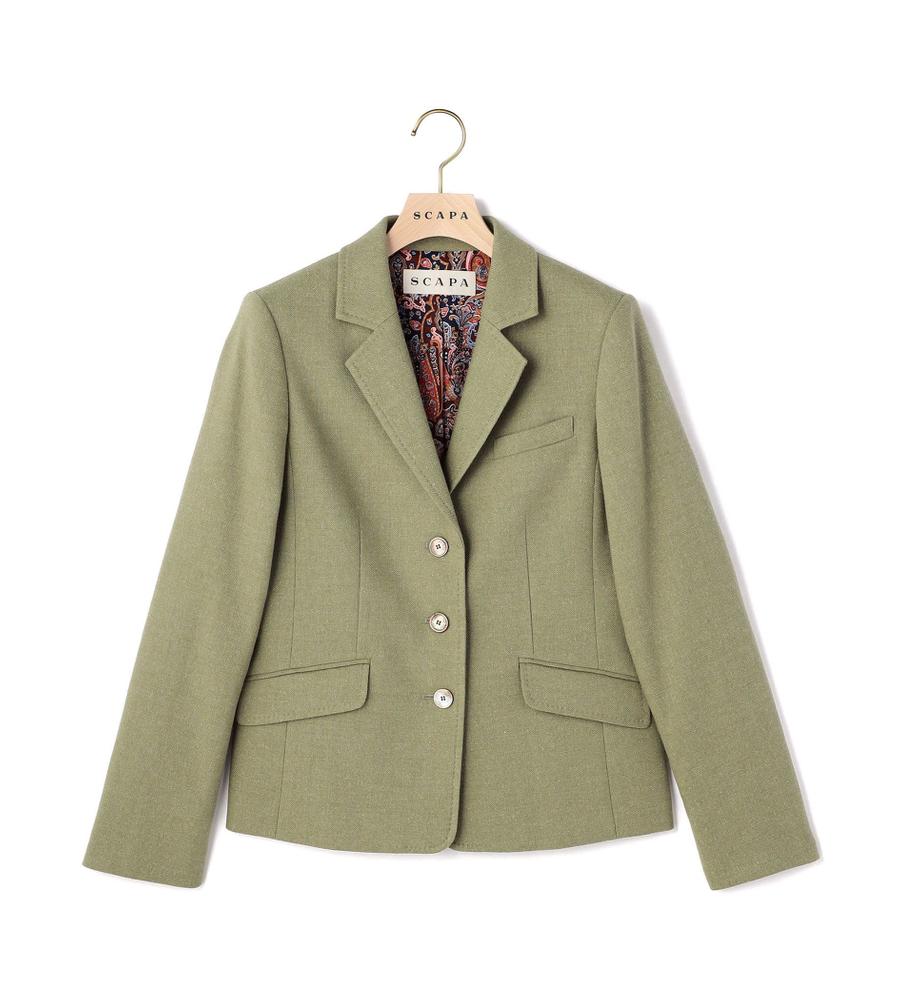 青木裕子さん着用】ウールネップテーラージャケット｜ジャケット