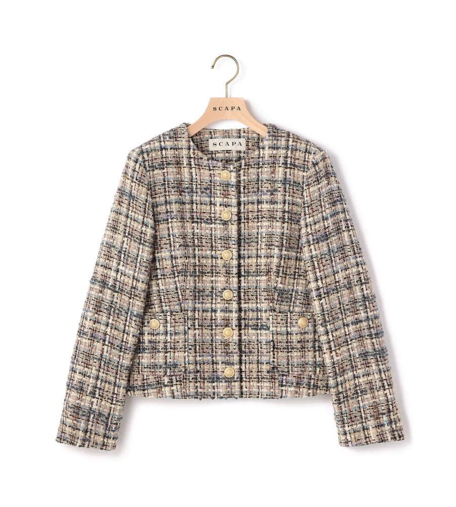 スキャパのツイードジャケット ストレッチツィードジャケット｜ジャケット・ブルゾン｜SCAPA
