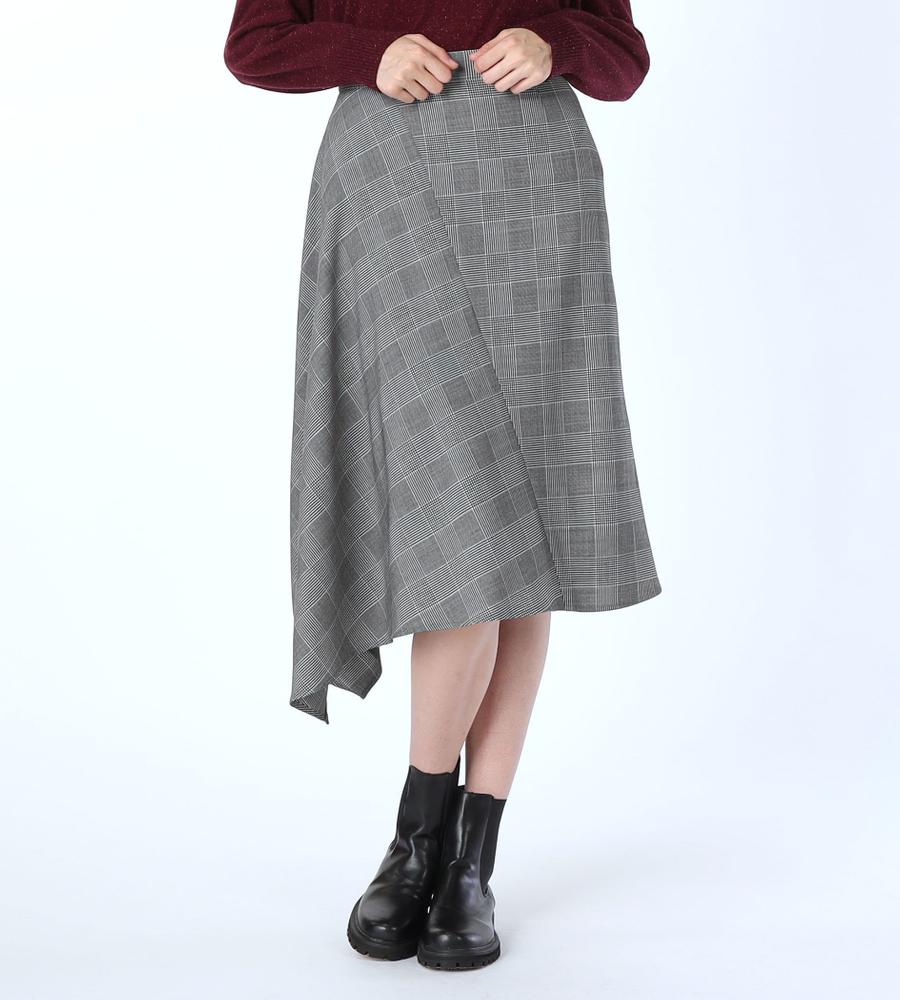 美品 SCAPA ウール100% グレンワンピース グレー 40 ベルト付 3_000000147850.jpg?1748502537