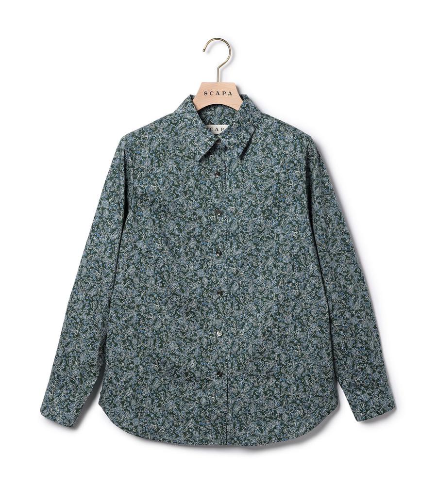 リバティプリントカーネーションブラウス／スキャパ（SCAPA）38 リバティプリントカーネーションブラウス／スキャパ（SCAPA）38