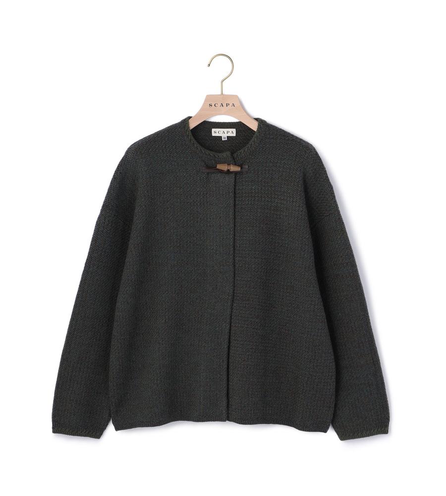 美品 スキャパ SCAPA カーディガン ウールジャケット シャテニエニットハオリ｜ニット｜SCAPA(スキャパ)｜ルック公式
