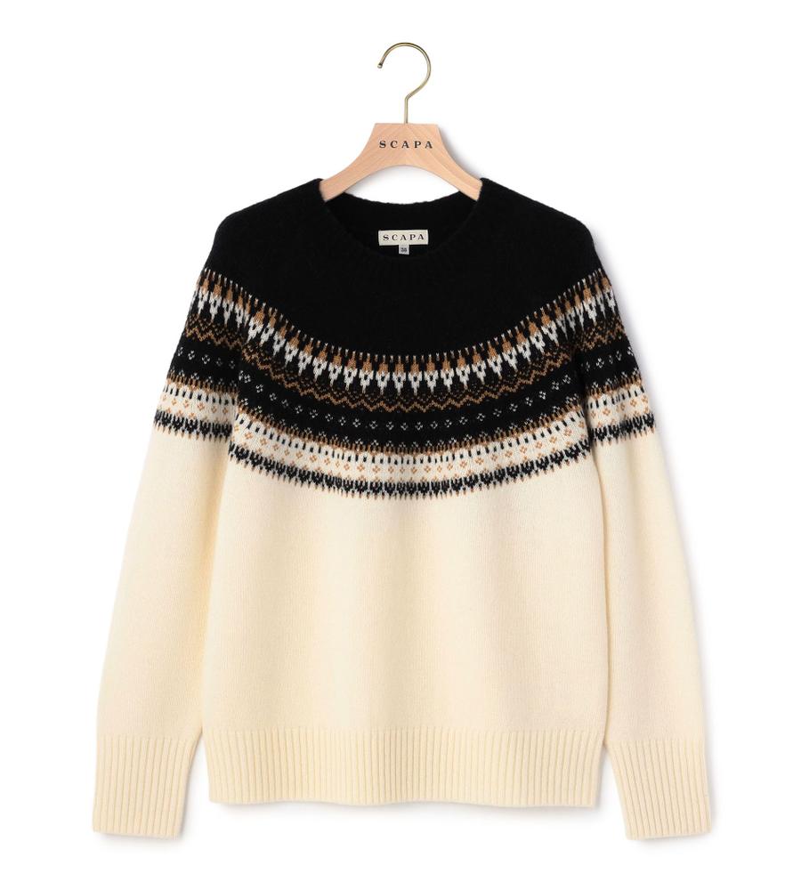 コズミックフェアアイルニット｜ニット｜SCAPA(スキャパ)｜ルック公式