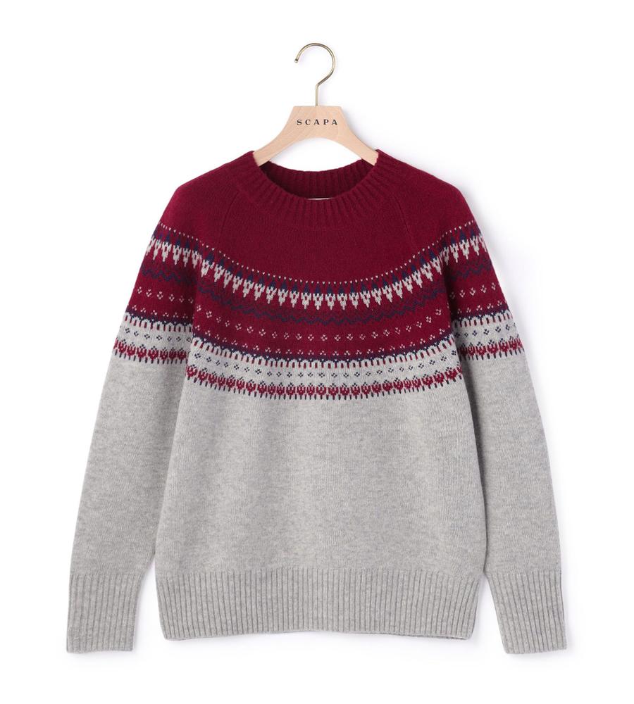 コズミックフェアアイルニット｜ニット｜SCAPA(スキャパ)｜ルック公式