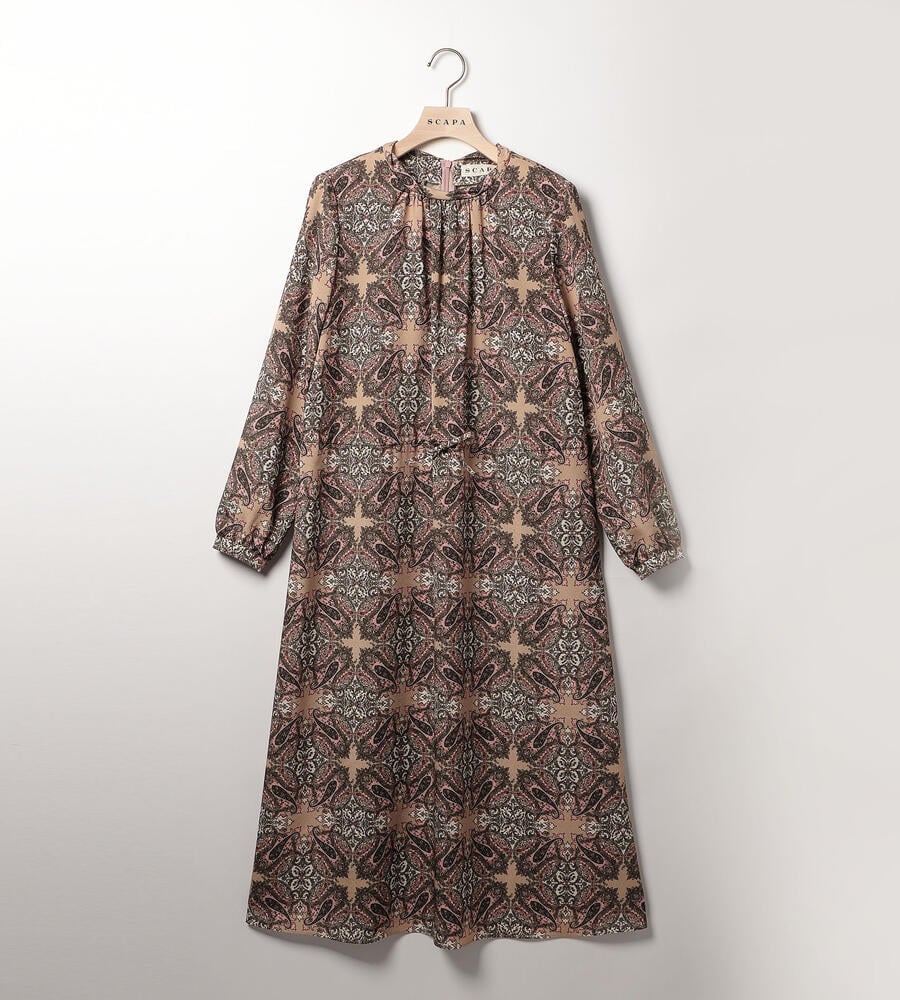 スクエアサラサワンピース｜手洗い可｜SCAPA(スキャパ)｜ルック公式