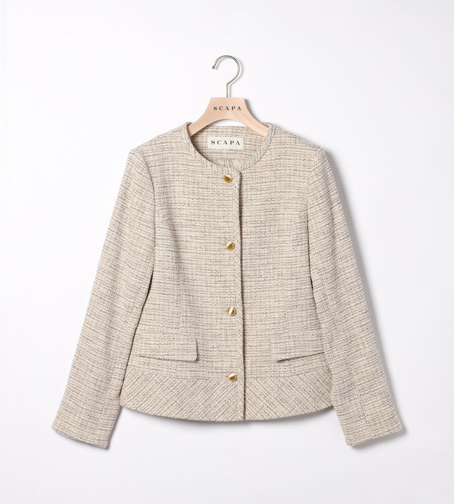 スキャパのツイードジャケット ムーンチェックツイードジャケット｜ジャケット・ブルゾン