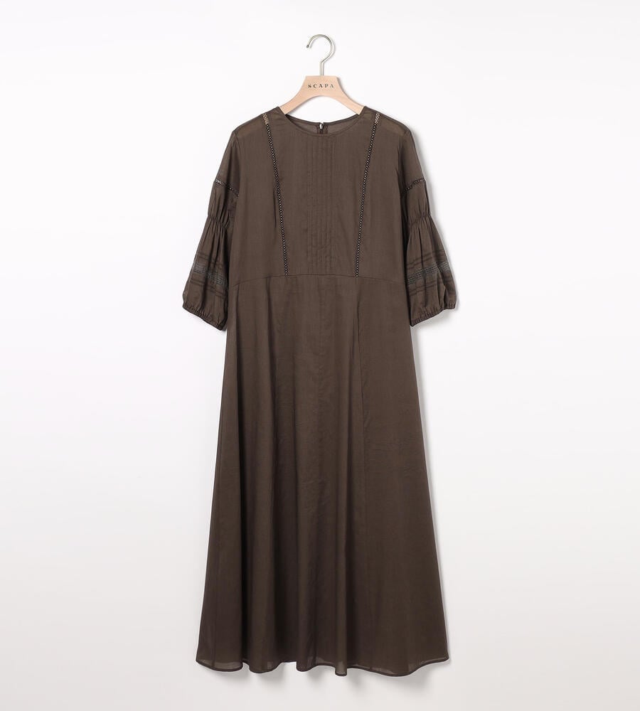 人気 コットンローンワンピース｜手洗い可｜SCAPA(スキャパ)｜ルック ワンピース