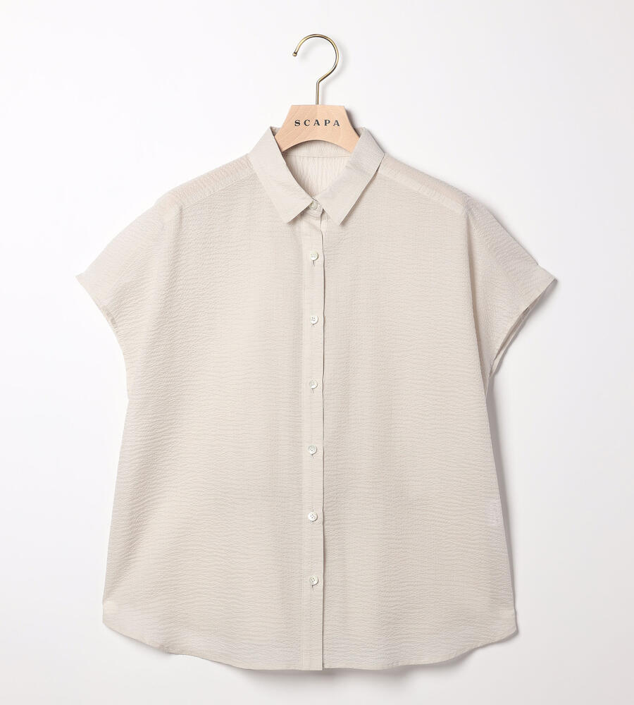 SCAPA / スキャパ コットンリップルブラウス コットンリップルブラウス｜ブラウス・シャツ｜SCAPA(スキャパ