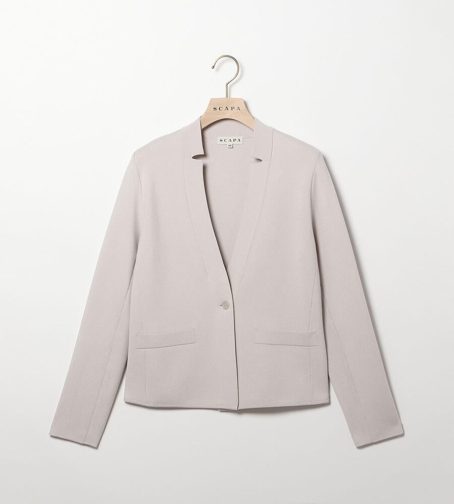 SCAPA Lサイズ / スキャパエルサイズ ストレッチミラノニットジャケット ストレッチミラノニットジャケット｜ニット｜SCAPA Lサイズ