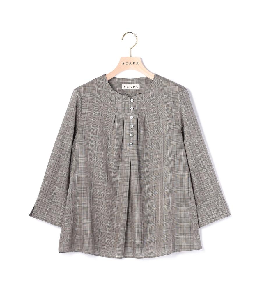 ライトグレンチェックブラウス｜ブラウス・シャツ｜SCAPA(スキャパ