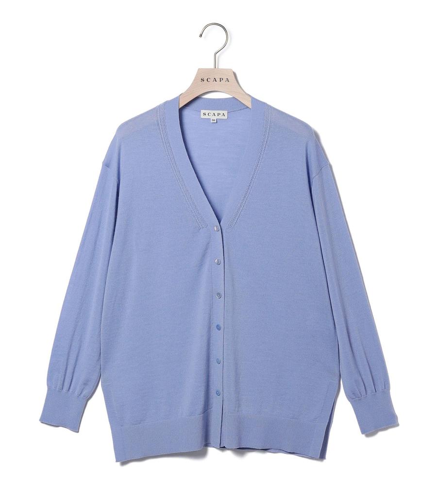 ウールロングカーディガン　アリジ シェニールケーブルニットロングカーディガン｜WOMEN｜250HAG70