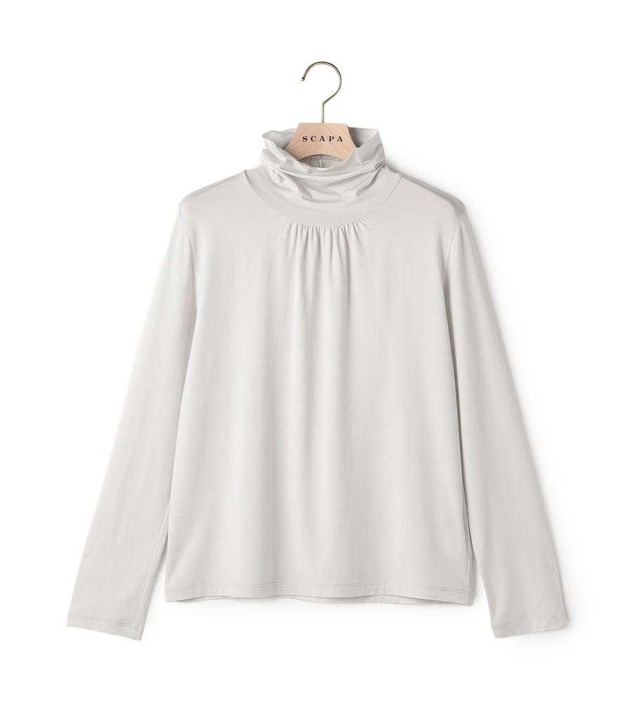 定価6,5万＊タグ付未使用 スキャパ ウールシルクスタンドカラーコート 38 定価6,5万＊タグ付未使用 スキャパ ウールシルクスタンドカラーコート