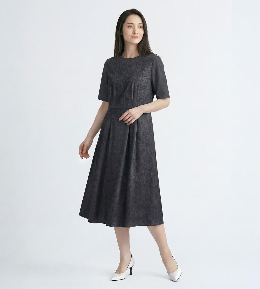 美品✨SCAPAスキャパ シルク 麻 コットン ノースリーブワンピース