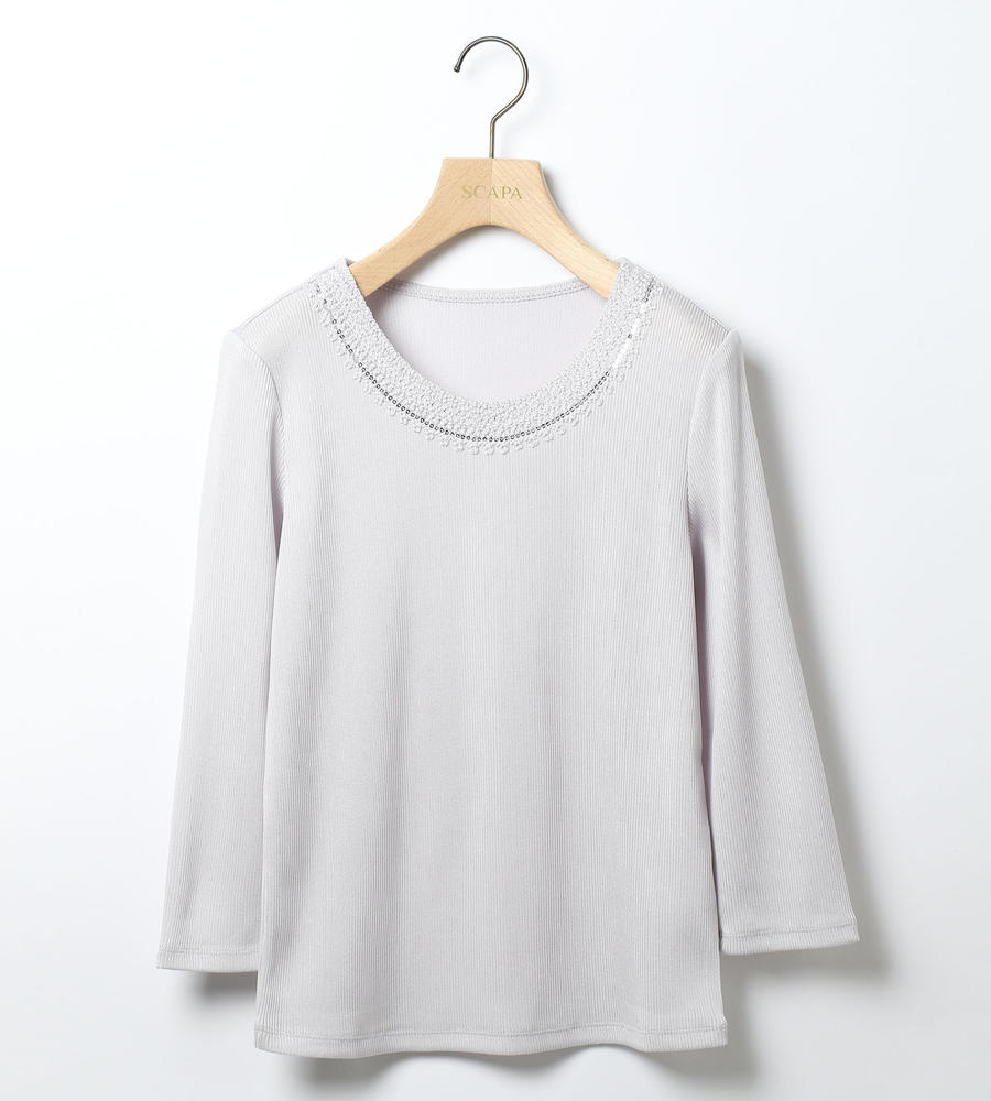 SCAPA Lサイズ / スキャパエルサイズ トリアセリブカットソー トリアセリブカットソー｜カットソー｜SCAPA Lサイズ(スキャパ