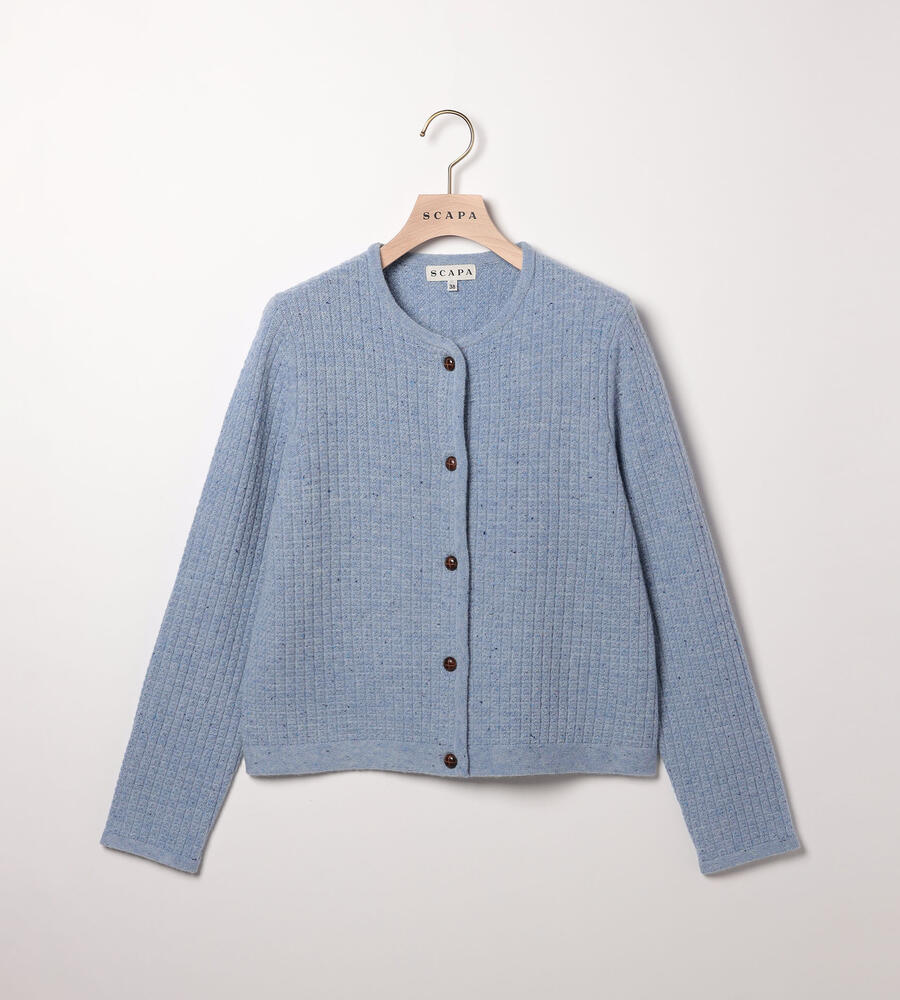 SCAPA カーディガン　グレー　サイズ38 SCAPA カーディガングレーサイズ38